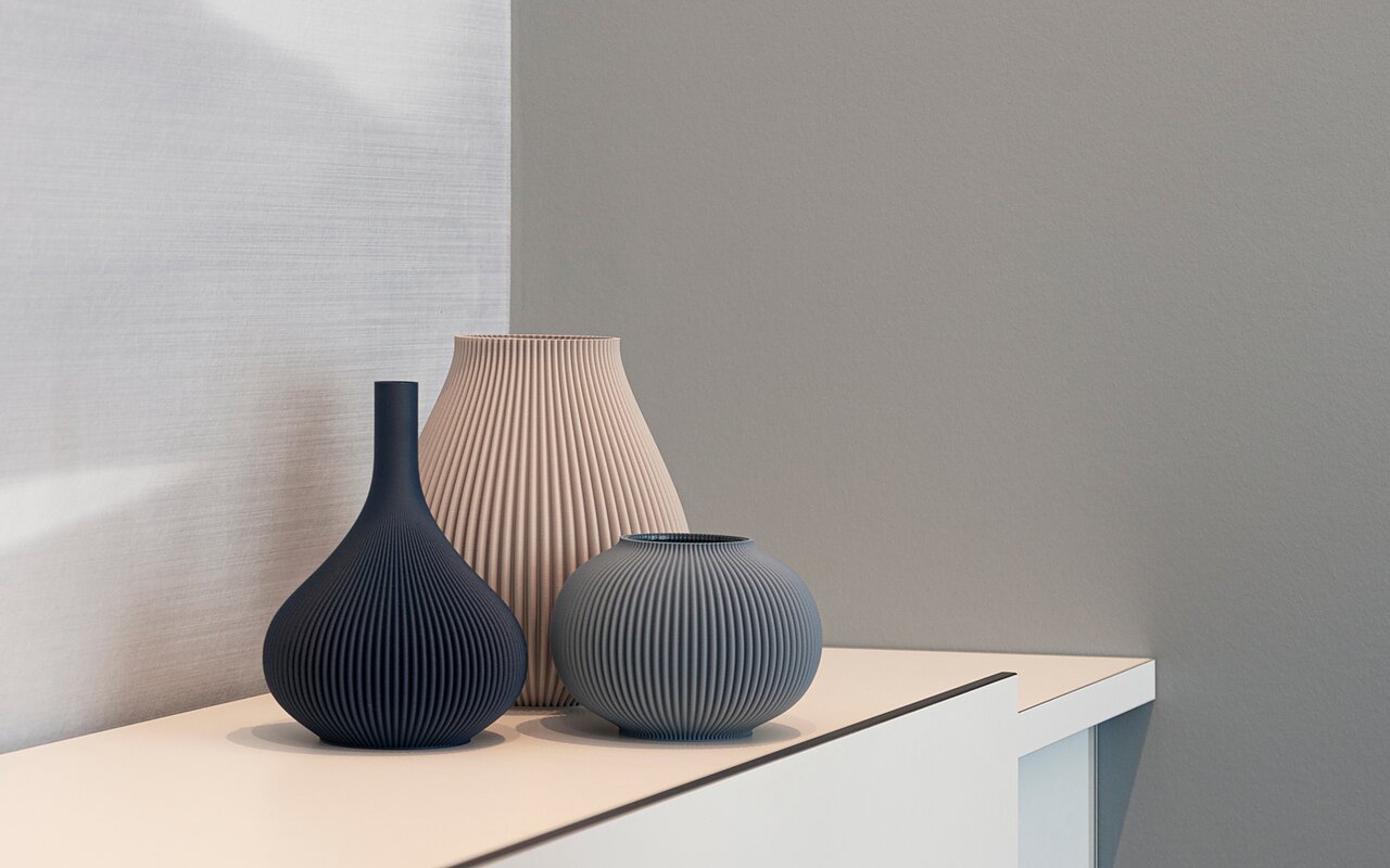 schmidt holzinger innenarchitekten rodgau vasen auf sideboard